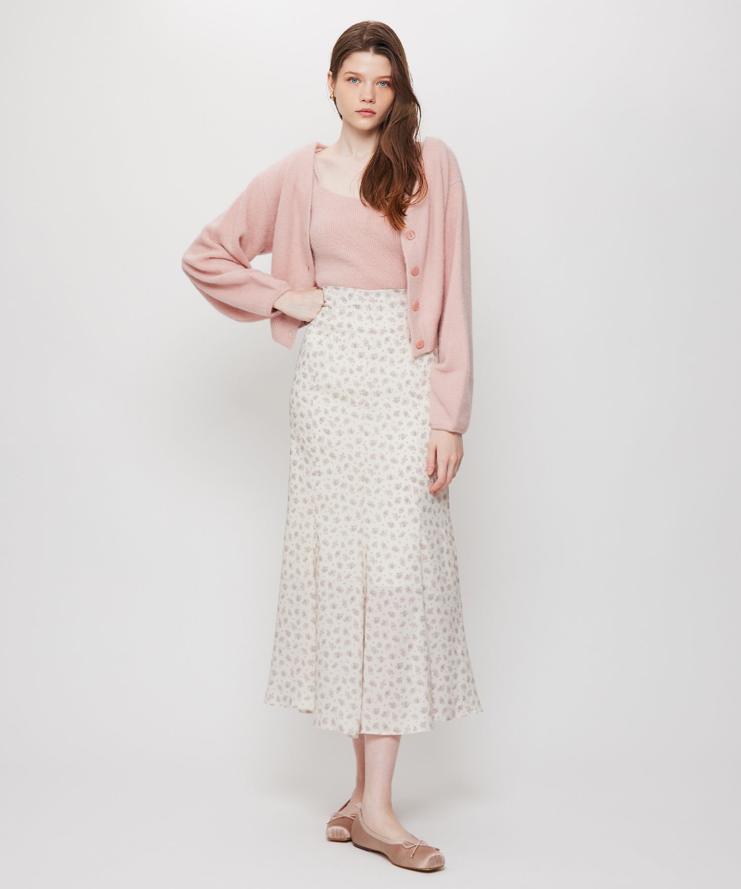 Fox Yak リボンニットキャミ