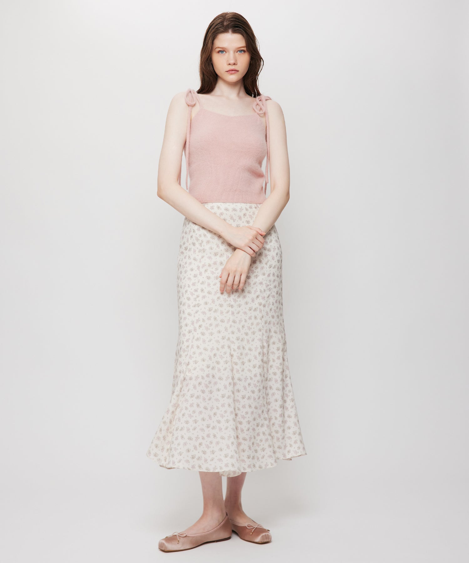 Fox Yak リボンニットキャミ