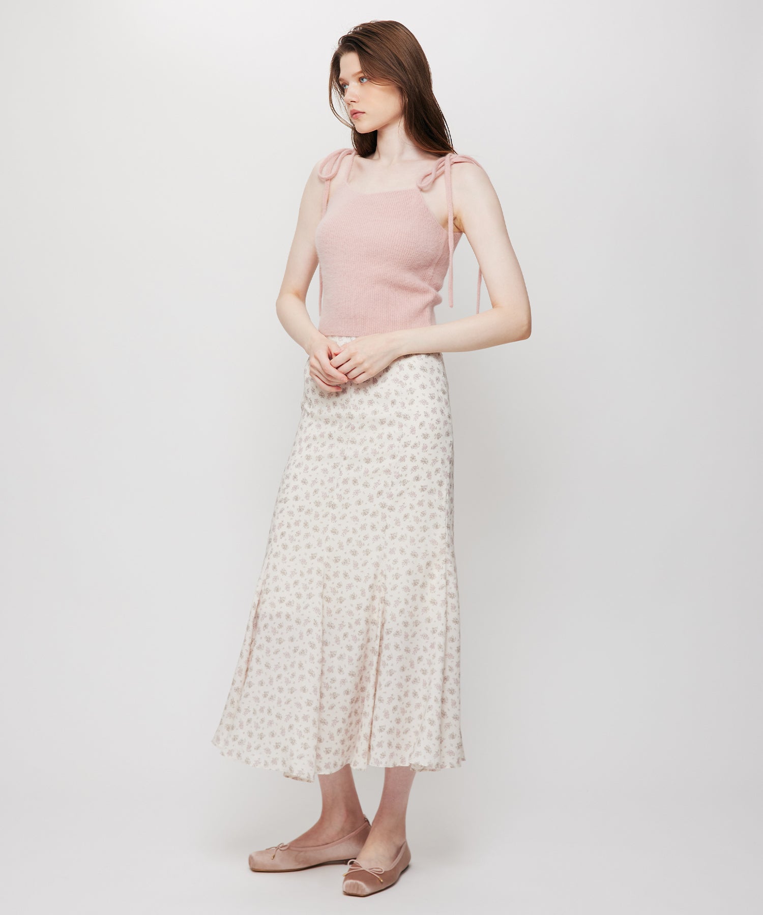 Fox Yak リボンニットキャミ