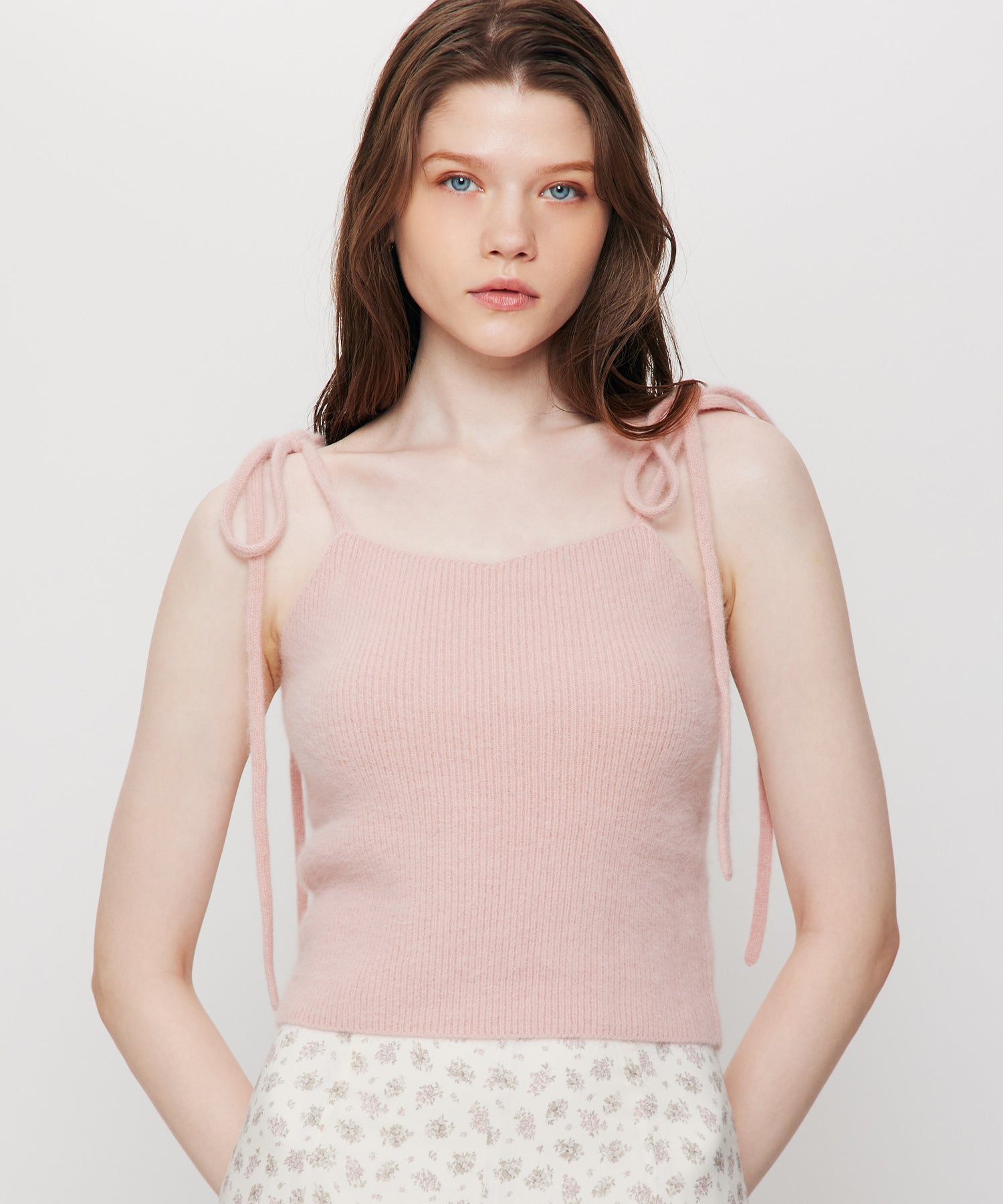 Fox Yak リボンニットキャミ