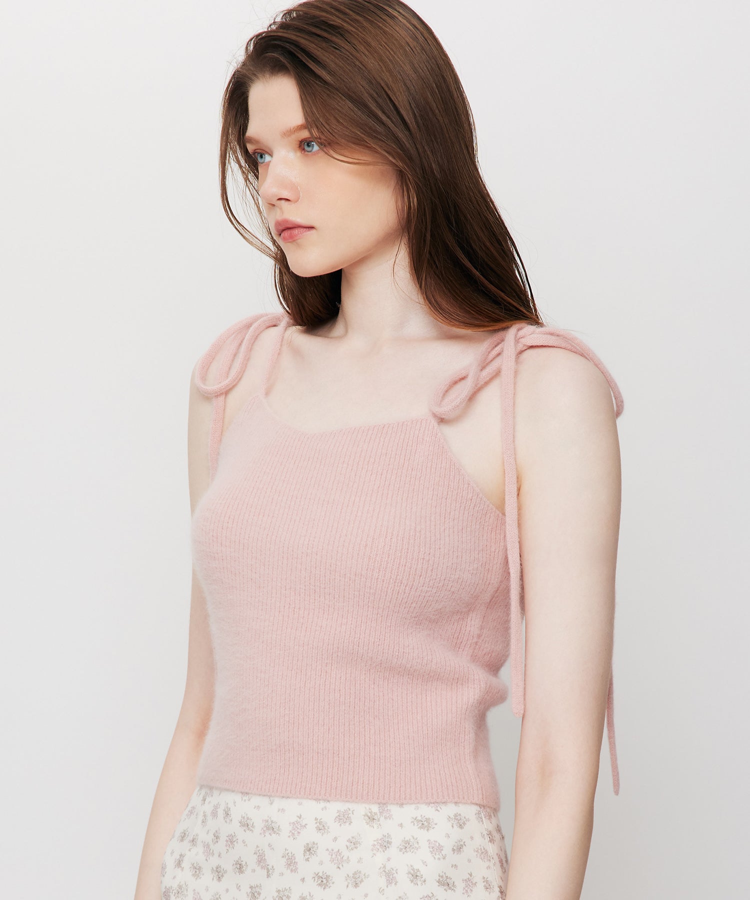 Fox Yak リボンニットキャミ