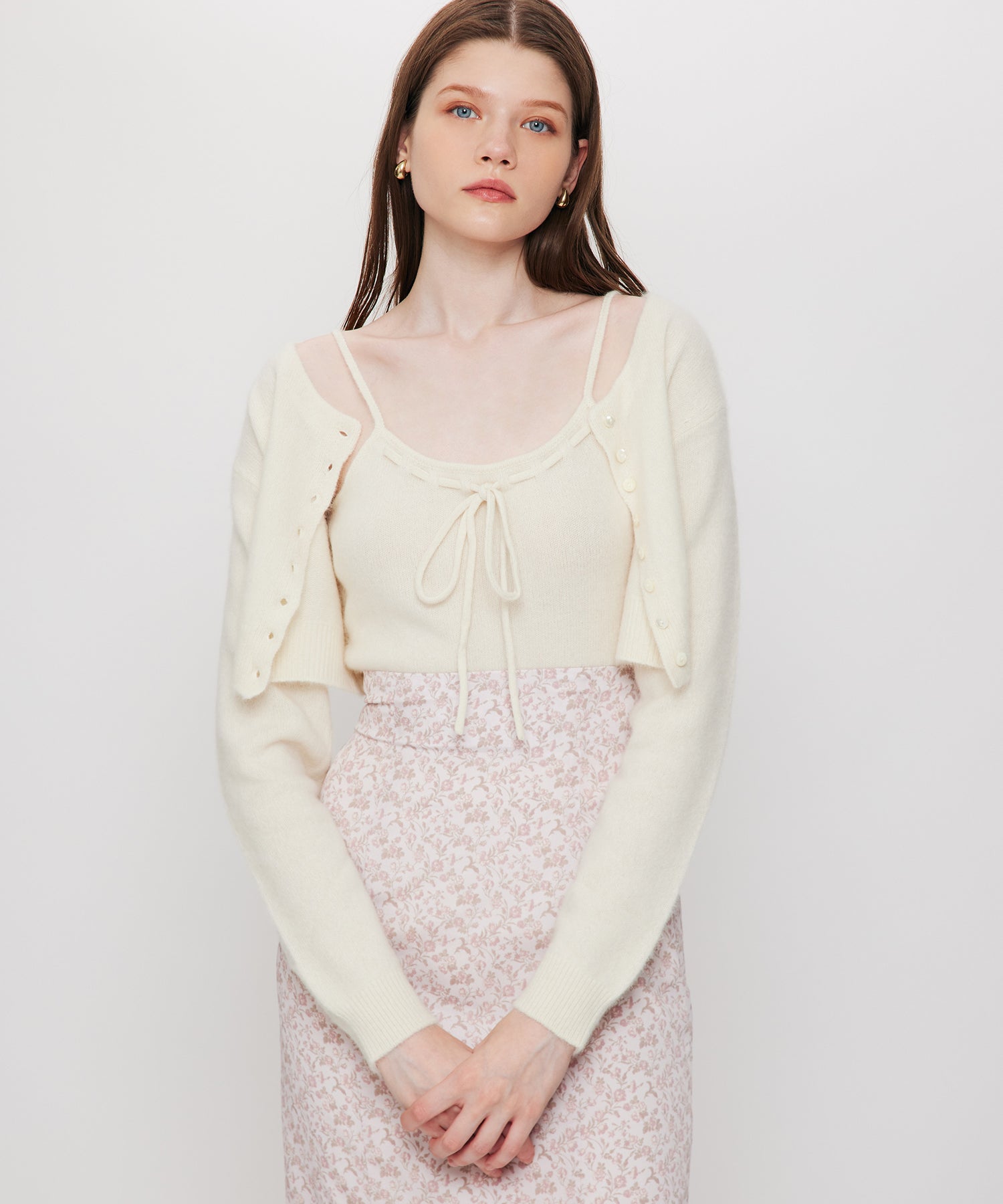 Fox blend キャミセットカーディガン