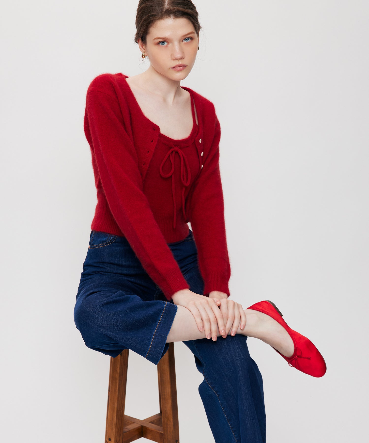 Fox blend キャミセットカーディガン