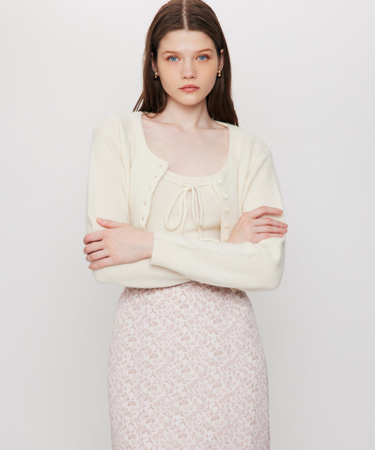 Fox blend キャミセットカーディガン