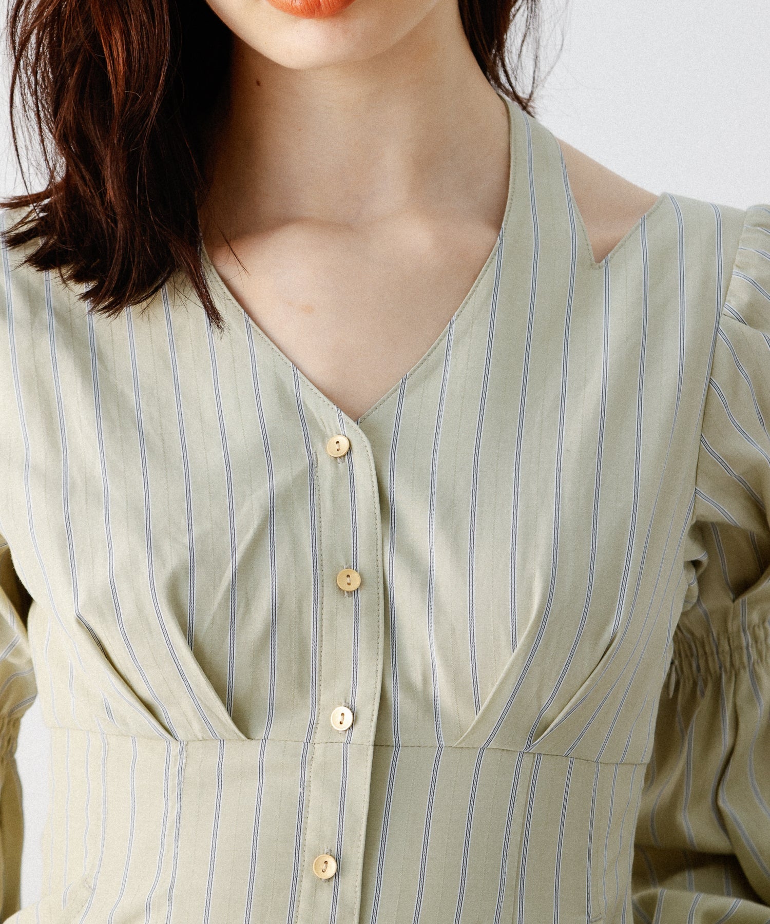 鏤空條紋女士連身裙