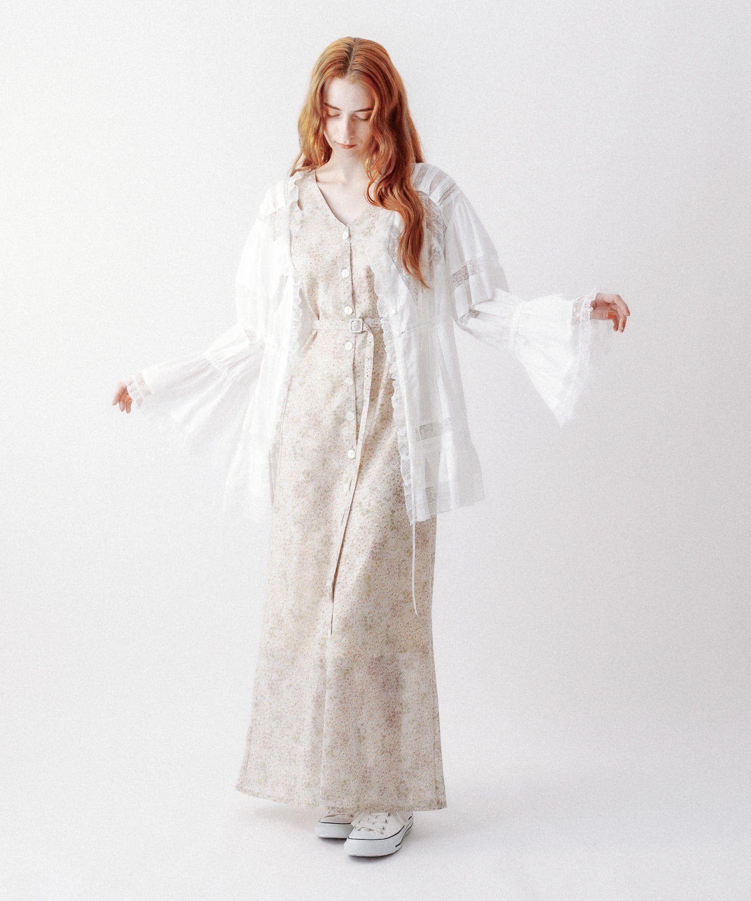 Lace mix Victorian tunic