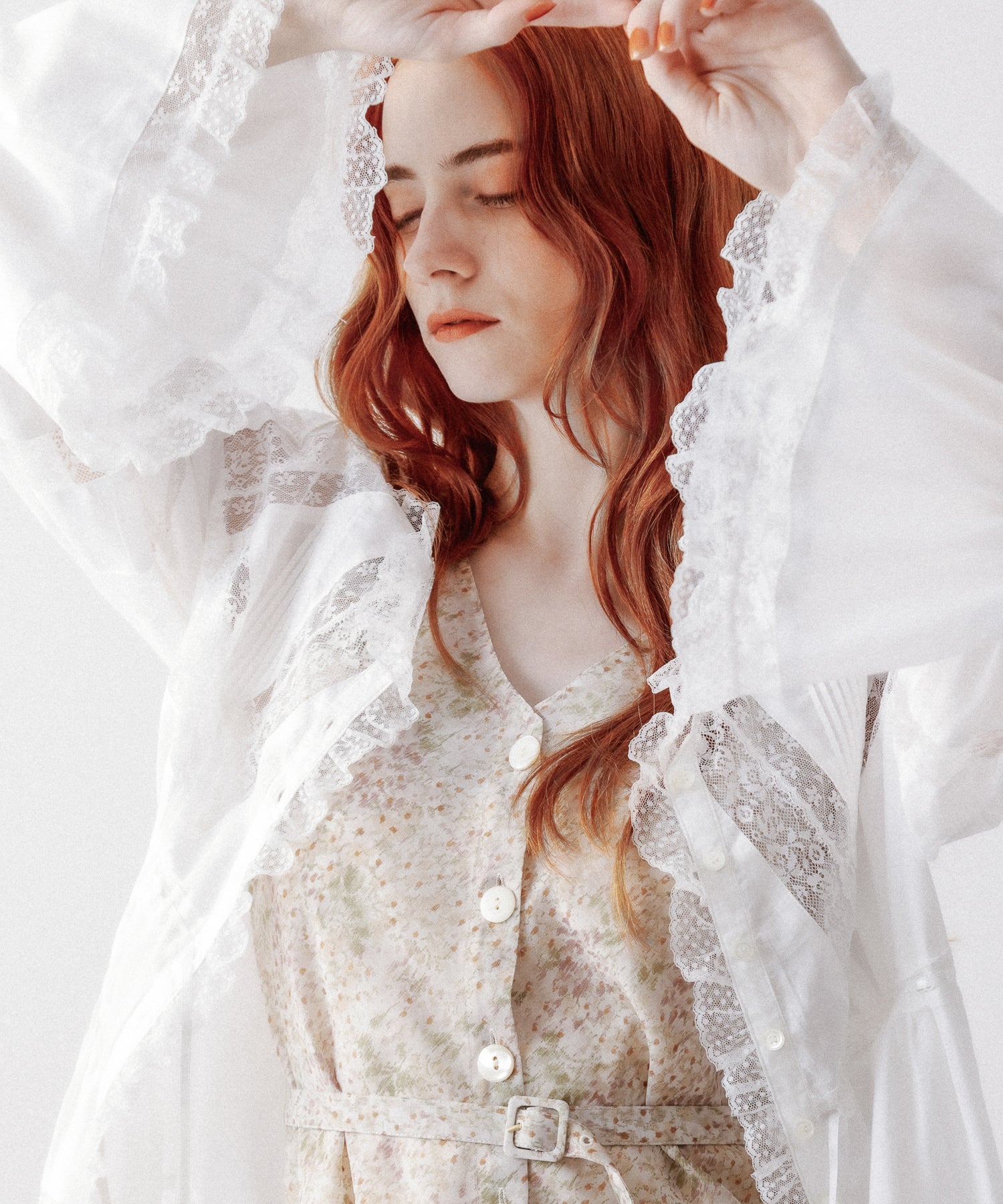 Lace mix Victorian tunic
