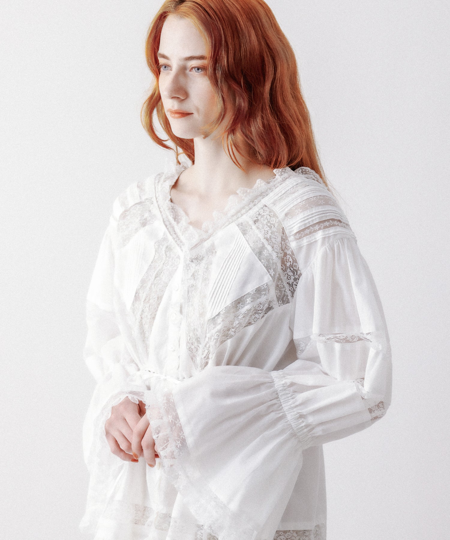 Lace mix Victorian tunic