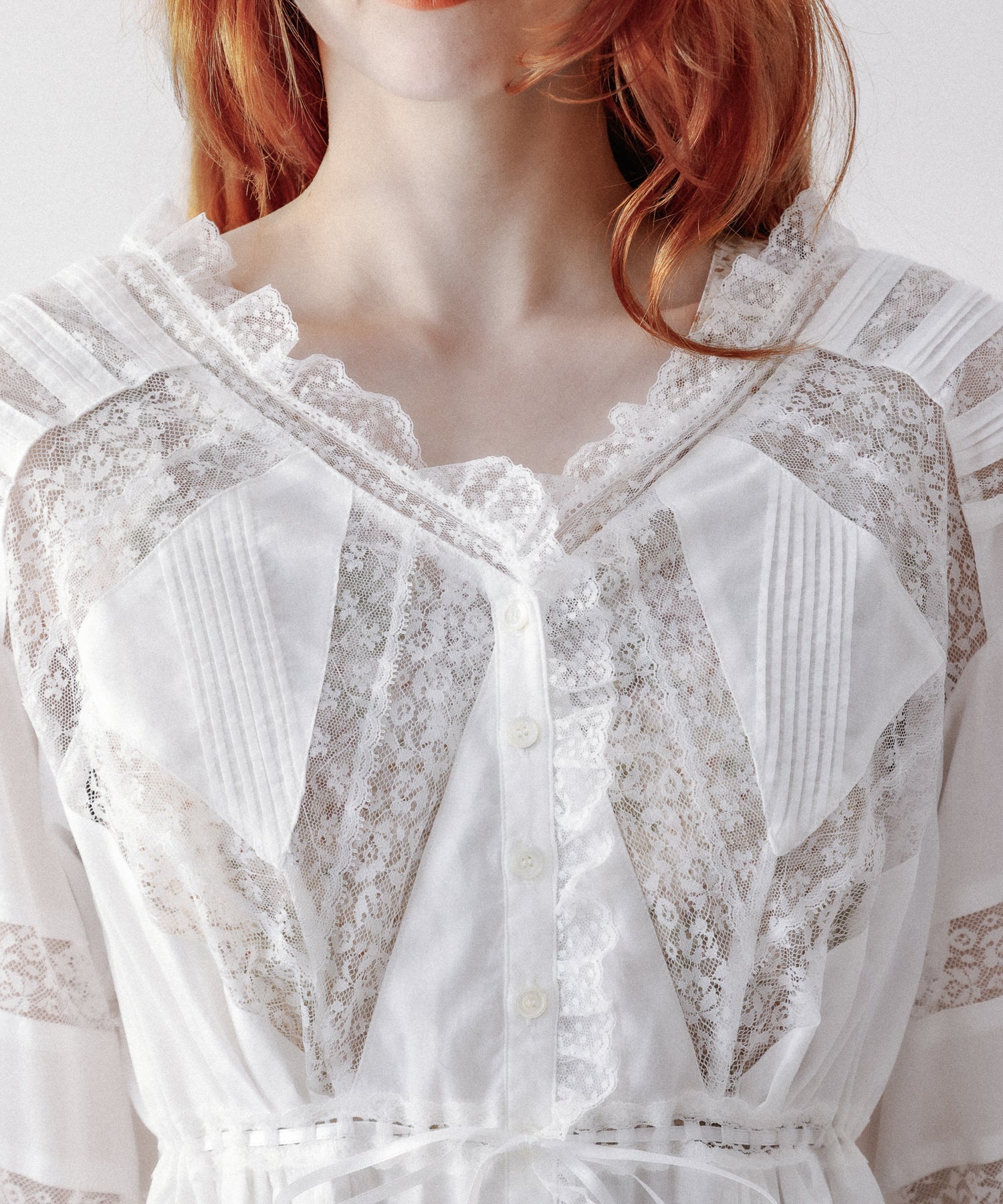 Lace mix Victorian tunic