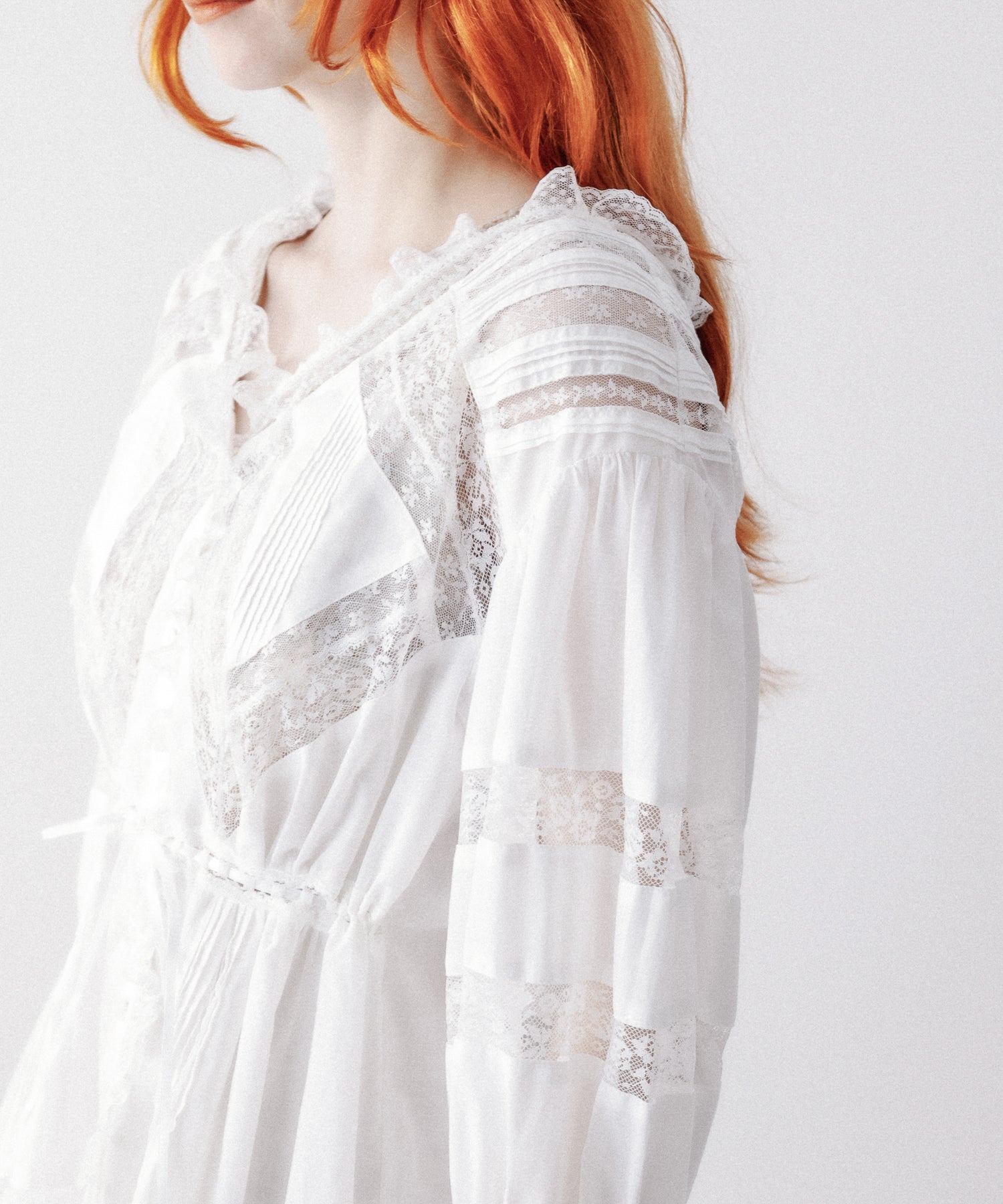 Lace mix Victorian tunic