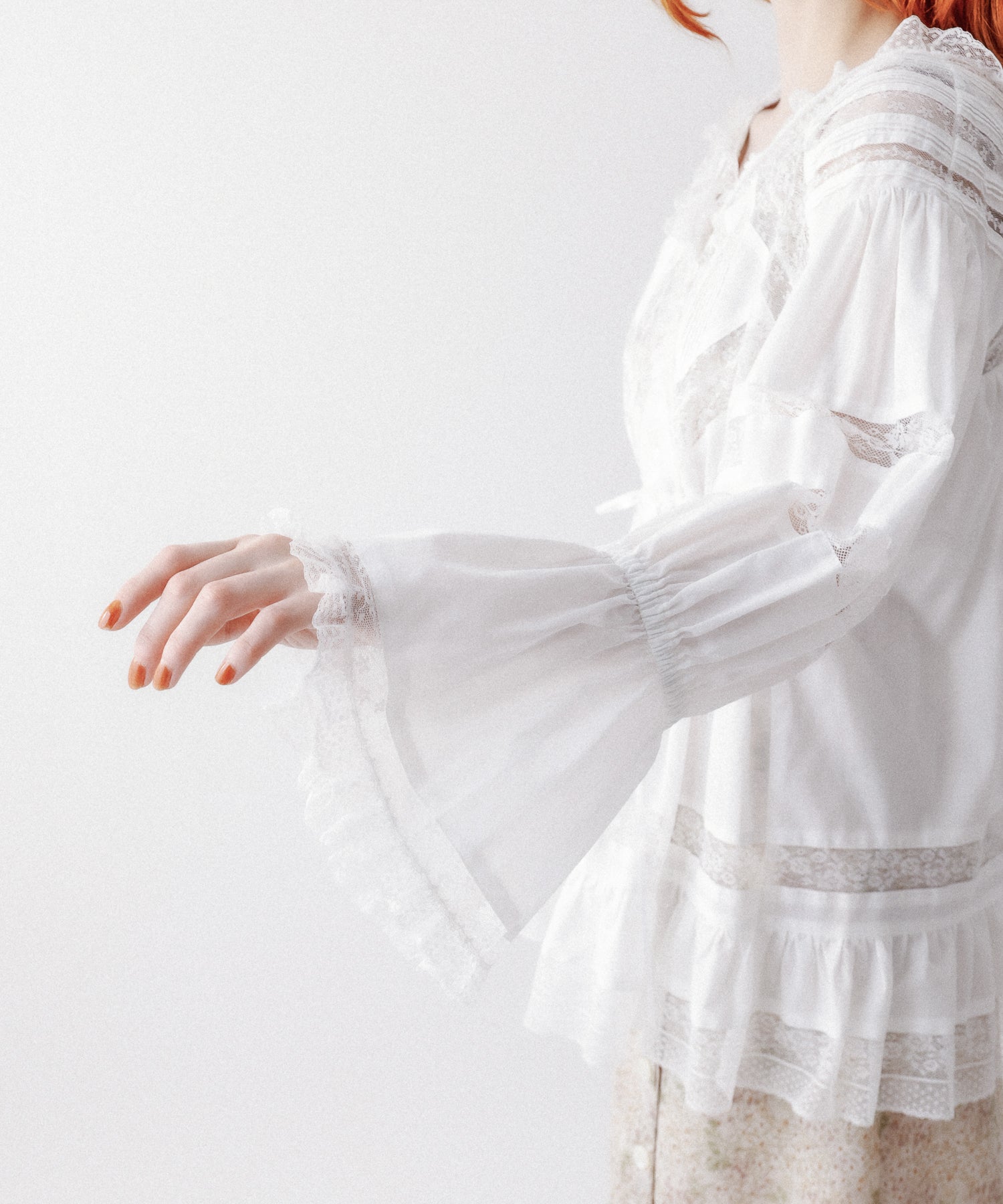 Lace mix Victorian tunic