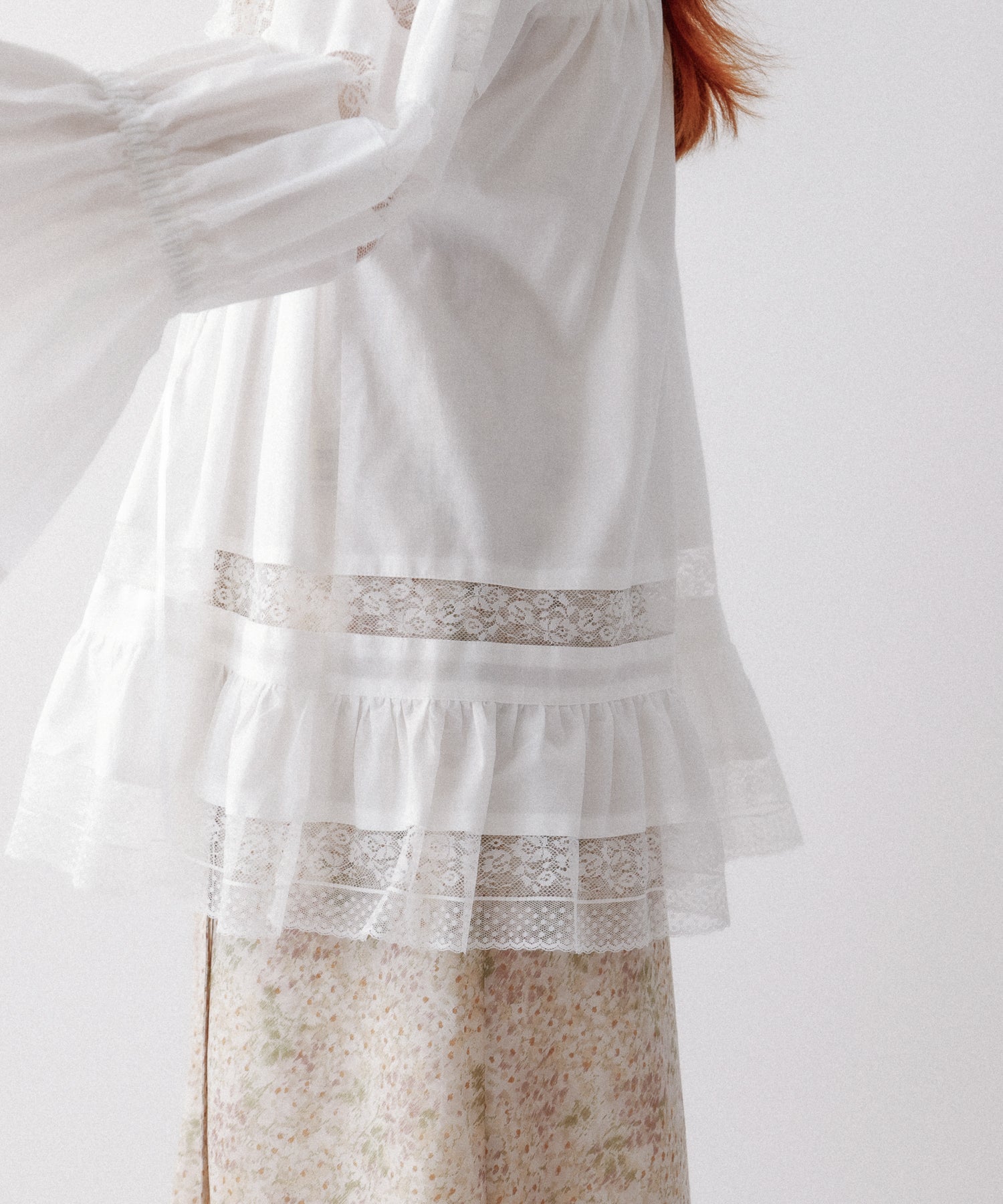 Lace mix Victorian tunic