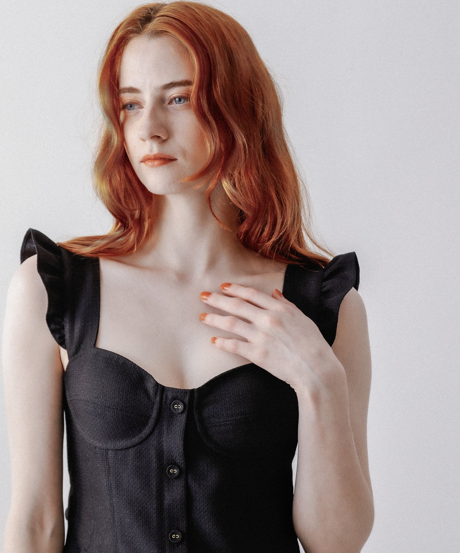 亮色提花女士連身裙