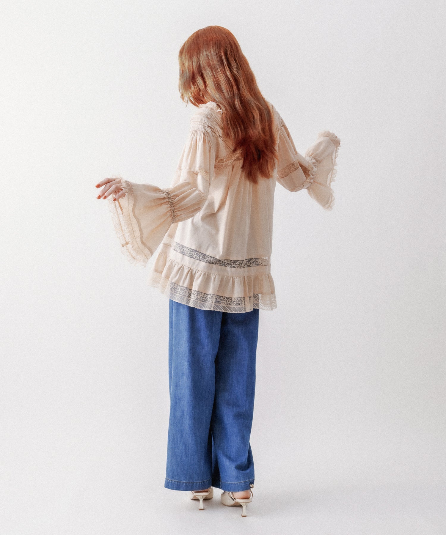 Lace mix Victorian tunic