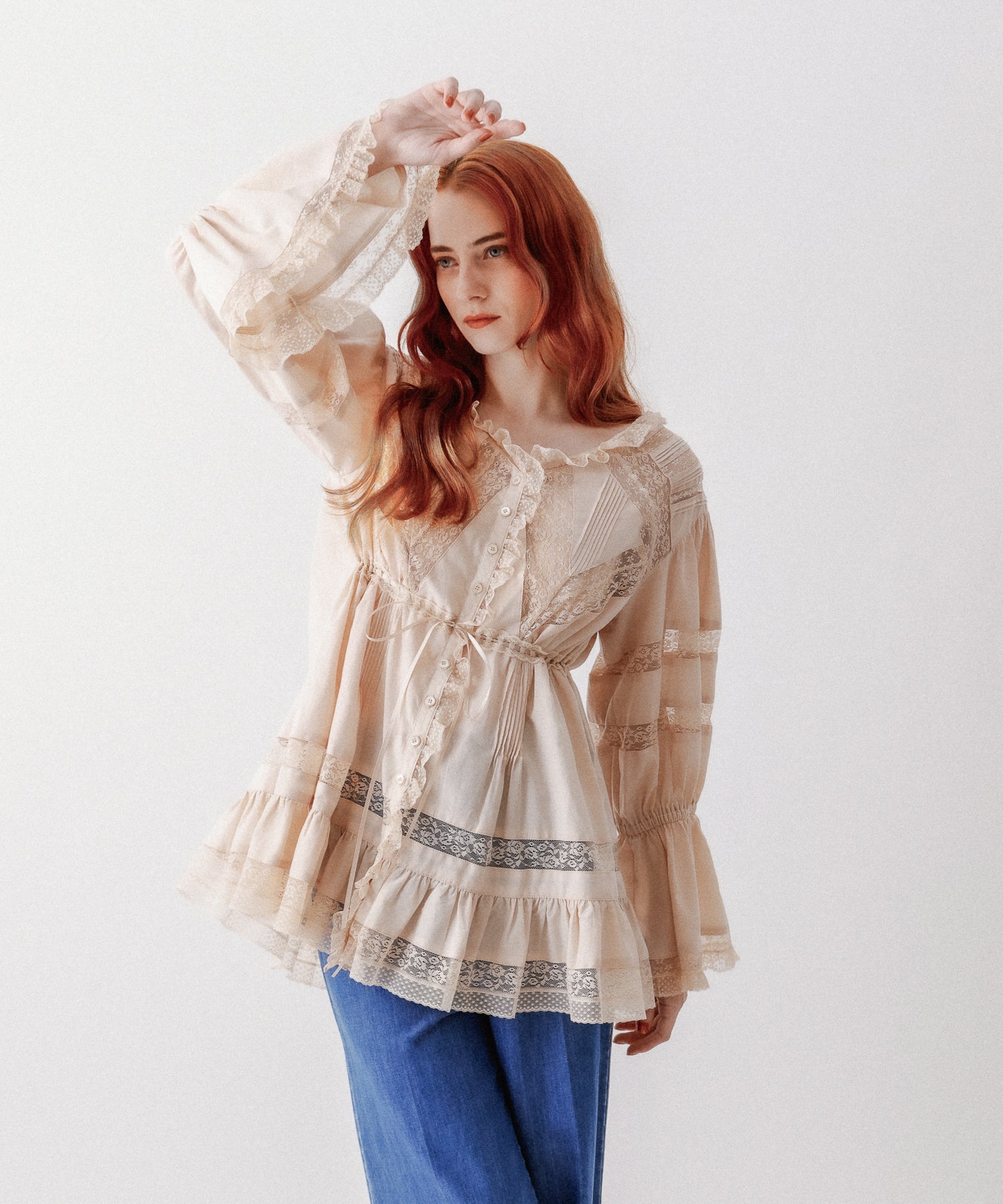 Lace mix Victorian tunic