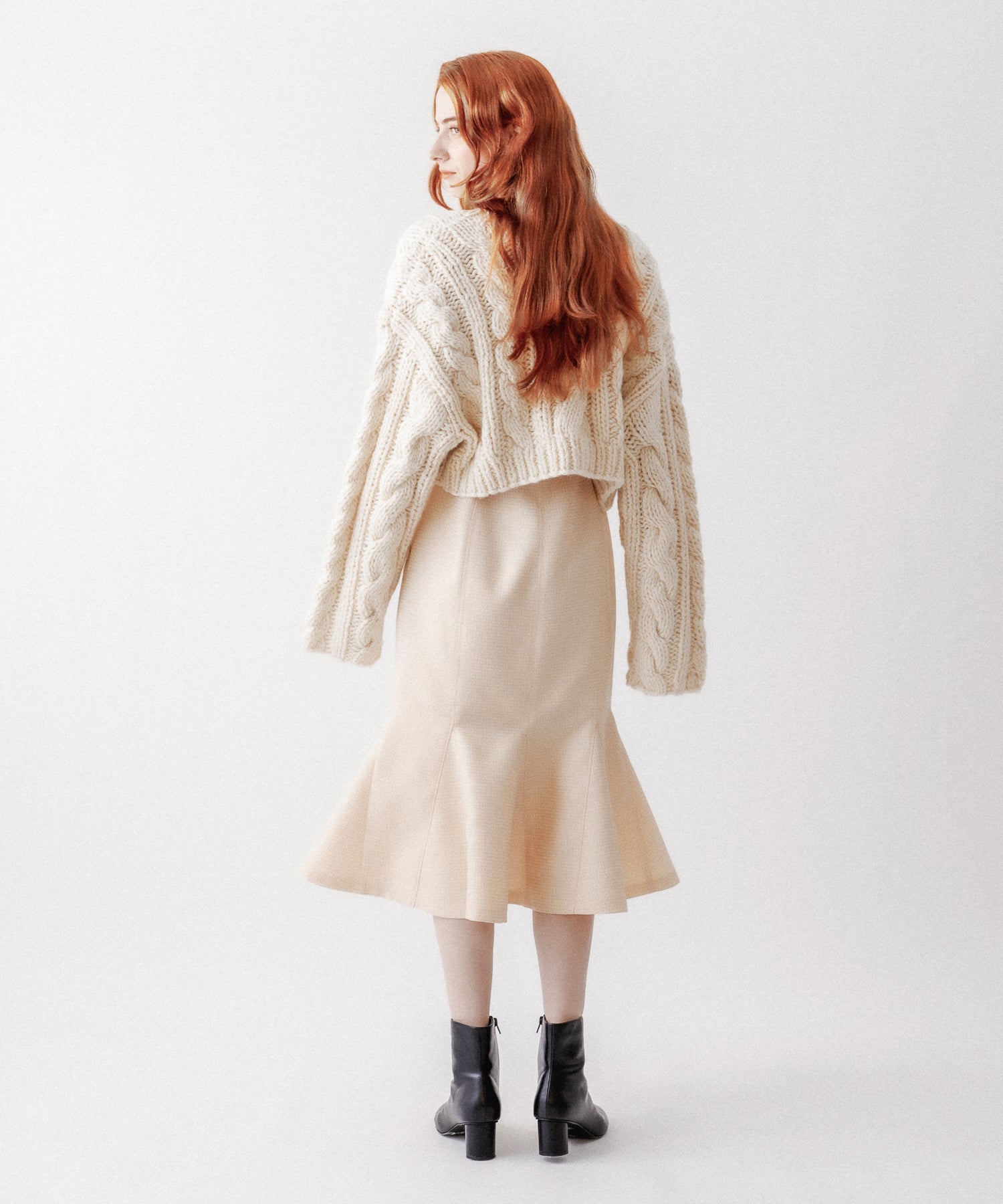 亮色提花女士連身裙