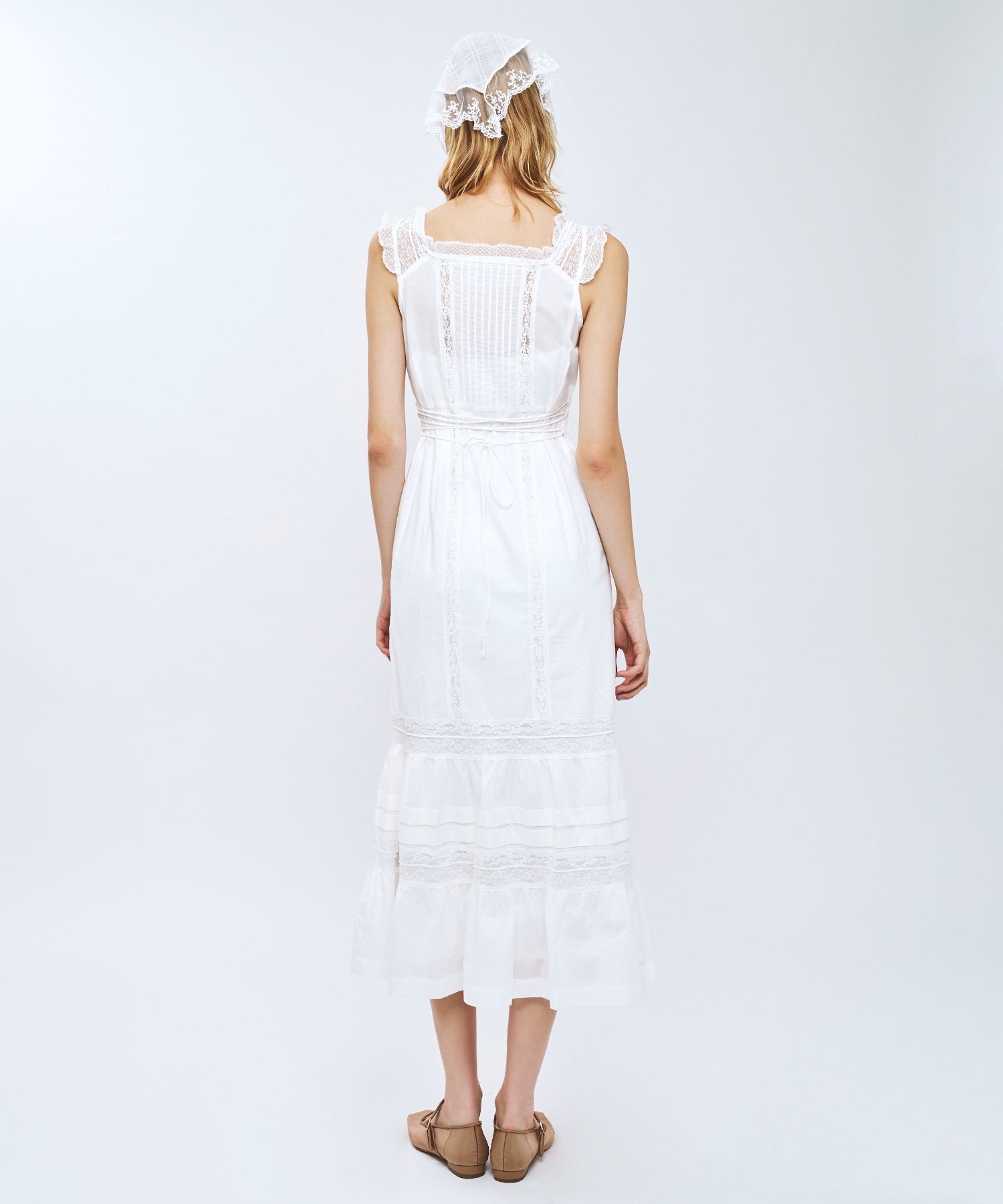 【予約】レースMIXヴィクトリアンワンピース