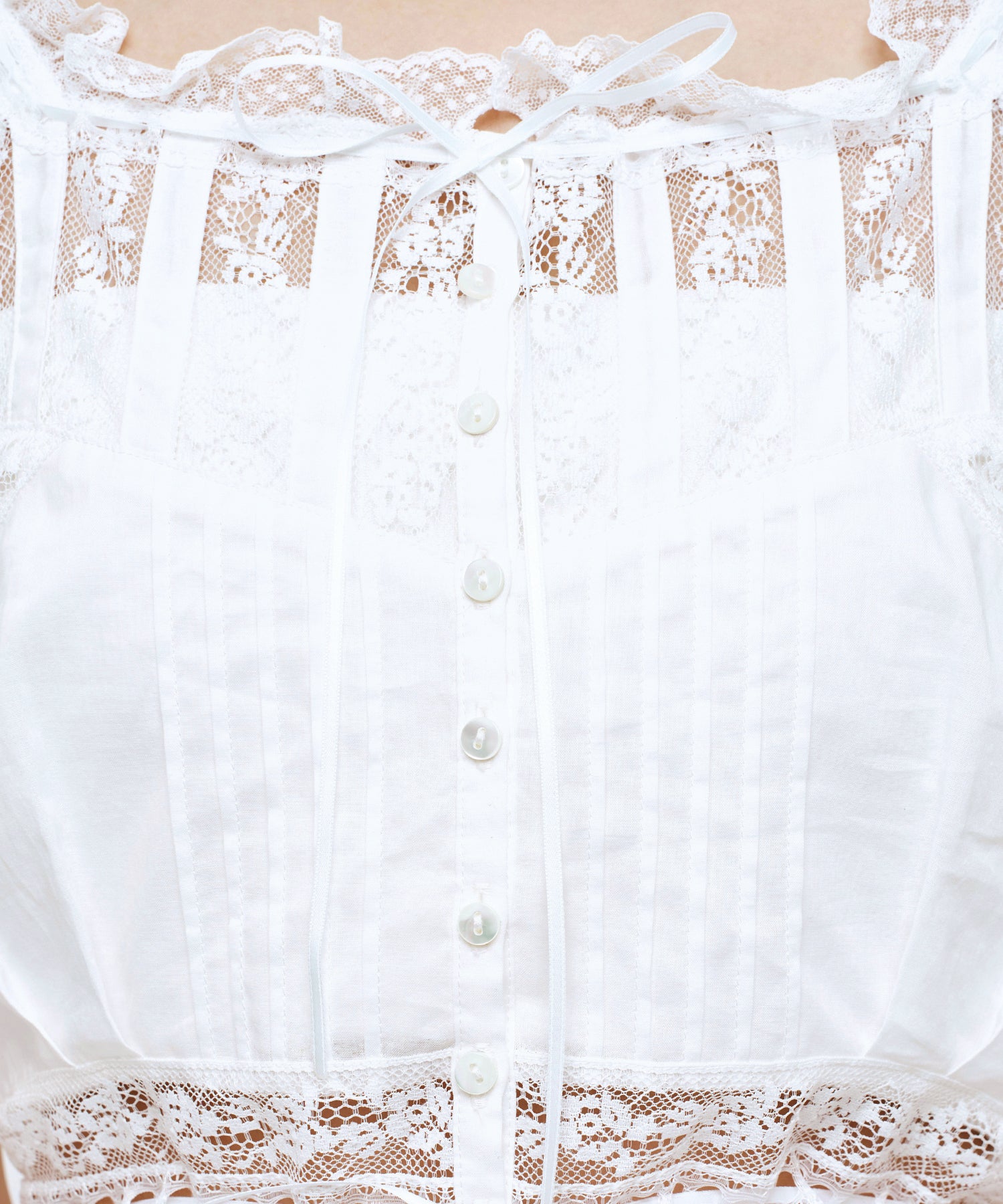 レースMIXヴィクトリアンブラウス