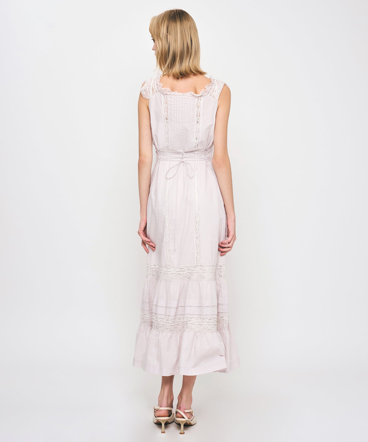 【予約】レースMIXヴィクトリアンワンピース