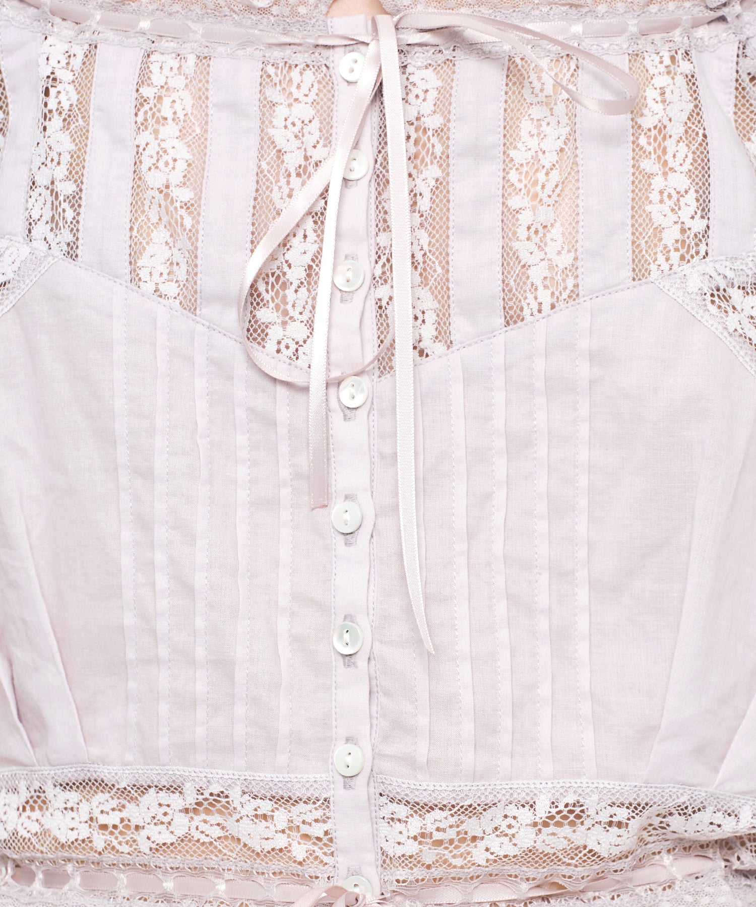 レースMIXヴィクトリアンブラウス