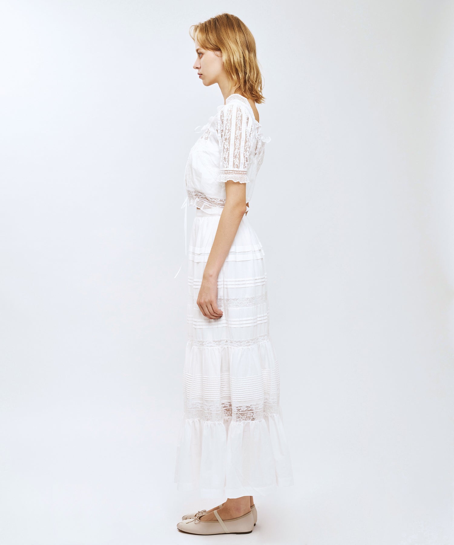 レースMIXヴィクトリアンブラウス