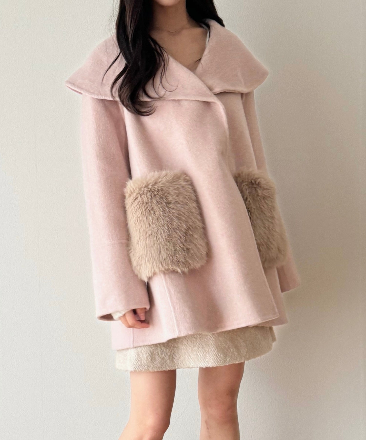 人字紋迷你半身裙