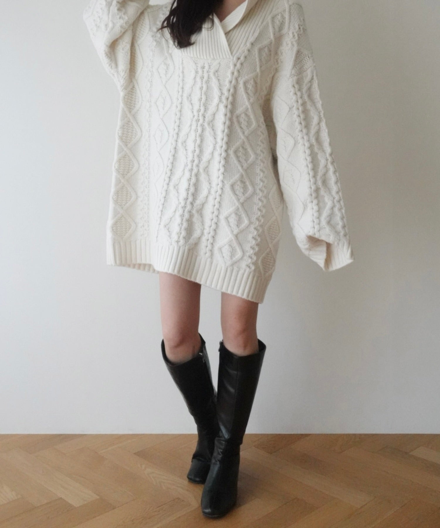 フィッシャーマンオーバーニット