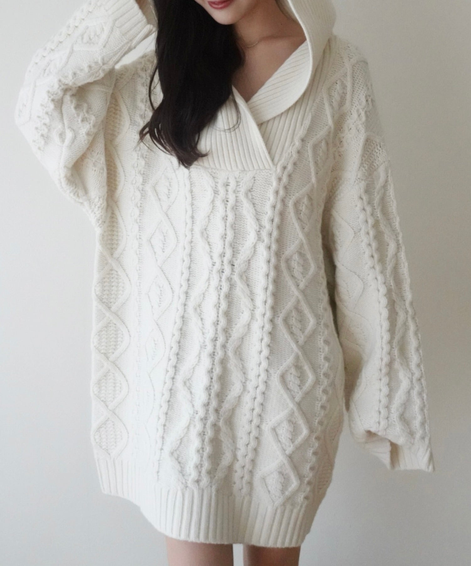 フィッシャーマンオーバーニット