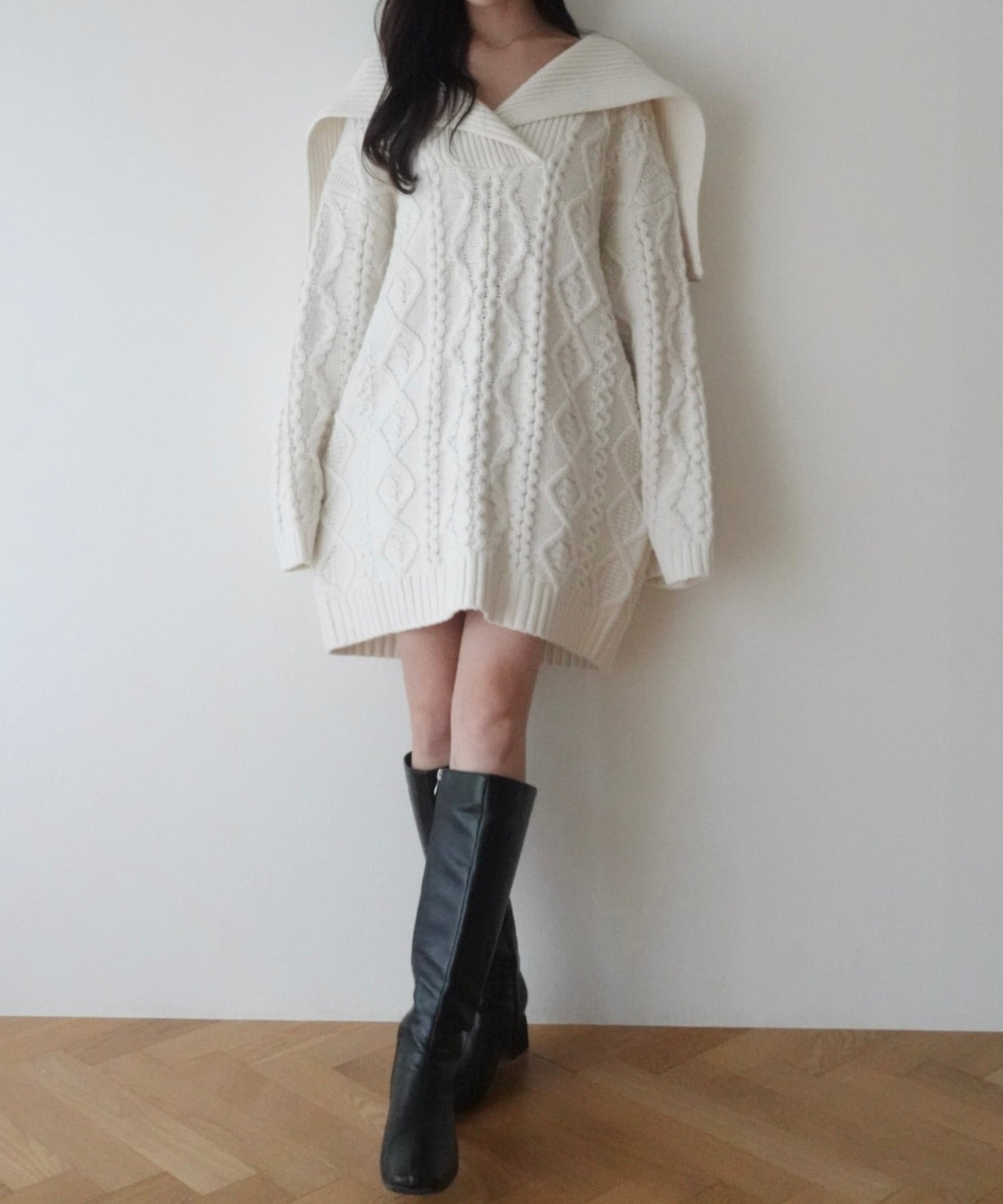 フィッシャーマンオーバーニット