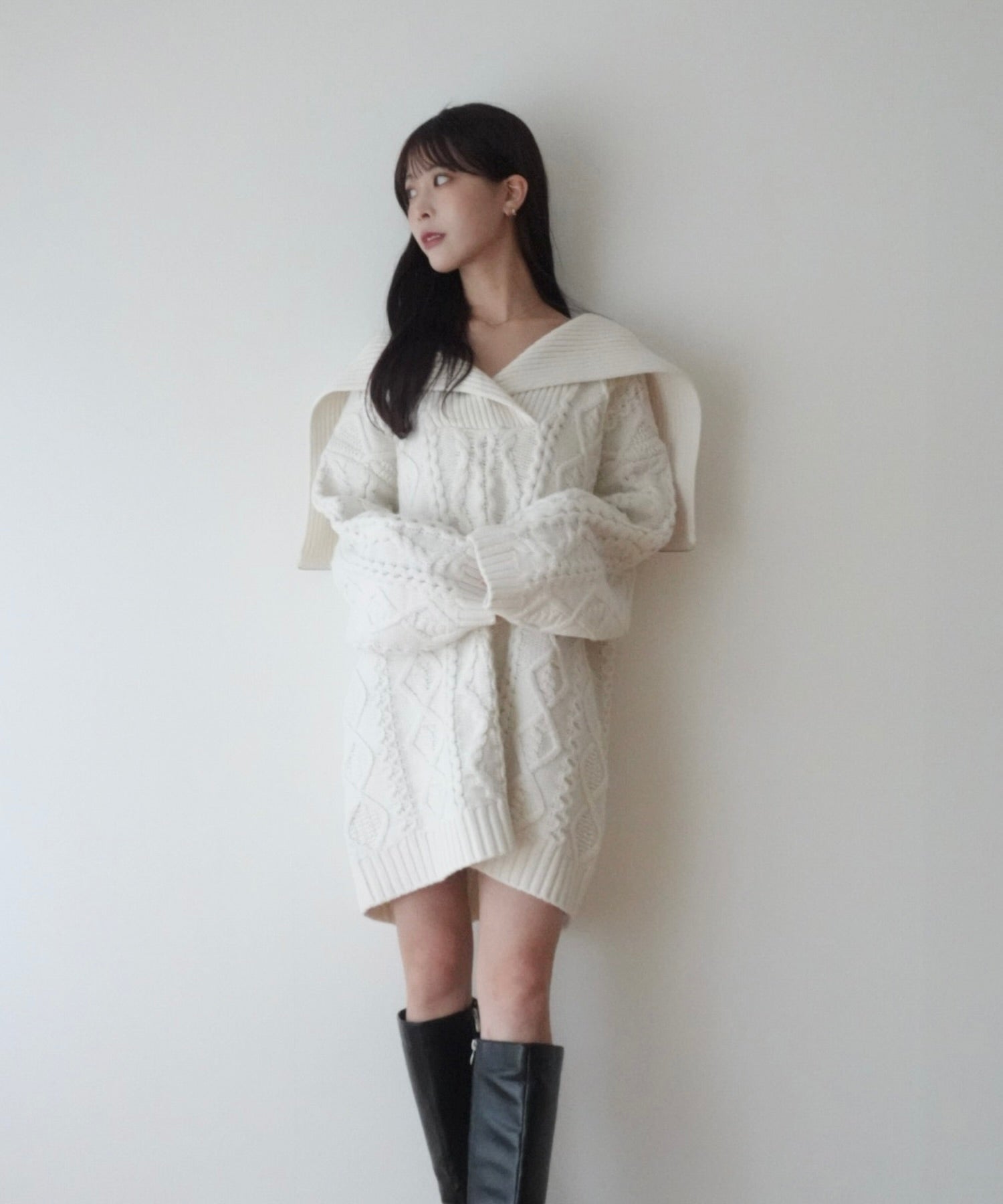 フィッシャーマンオーバーニット