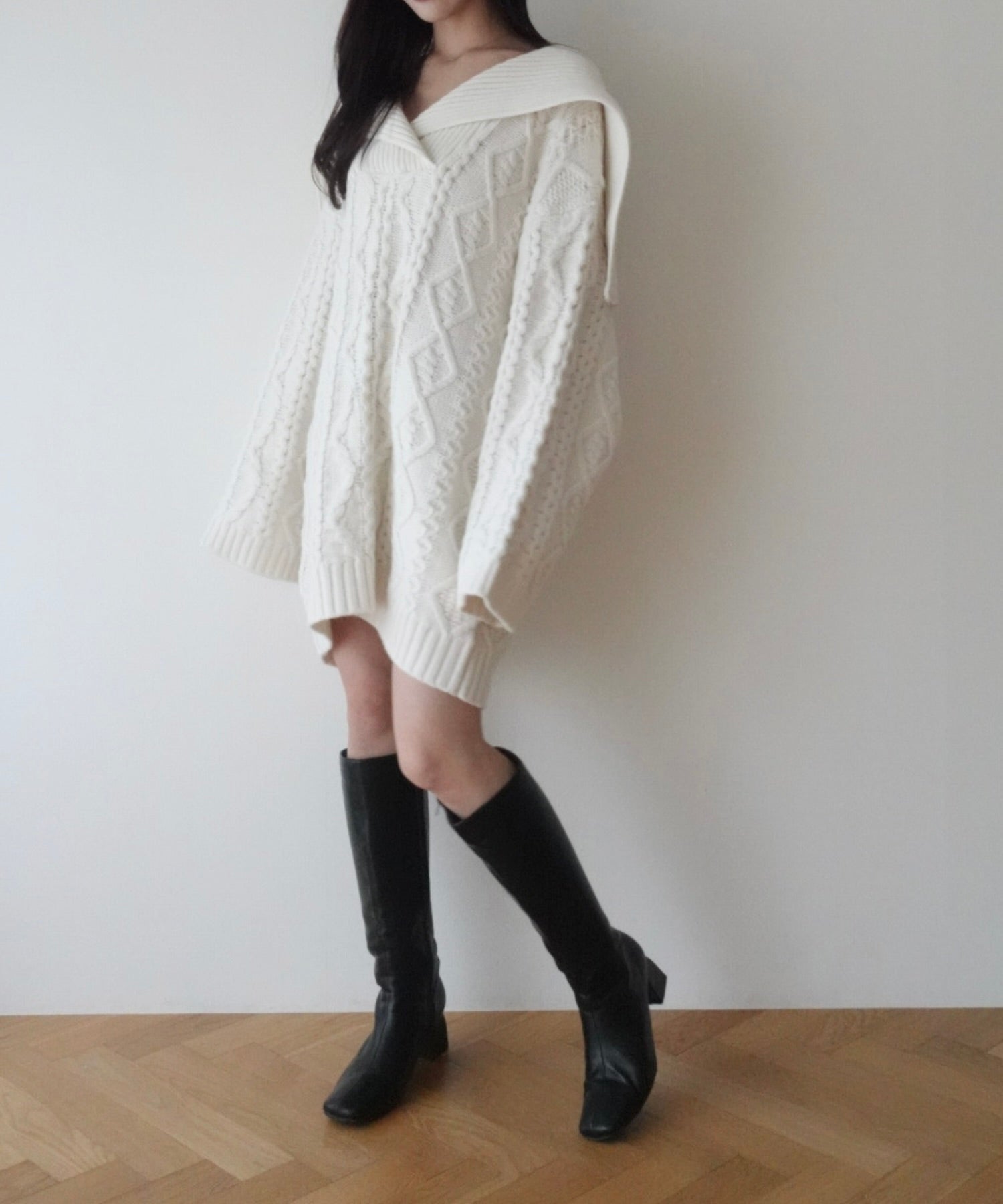 フィッシャーマンオーバーニット