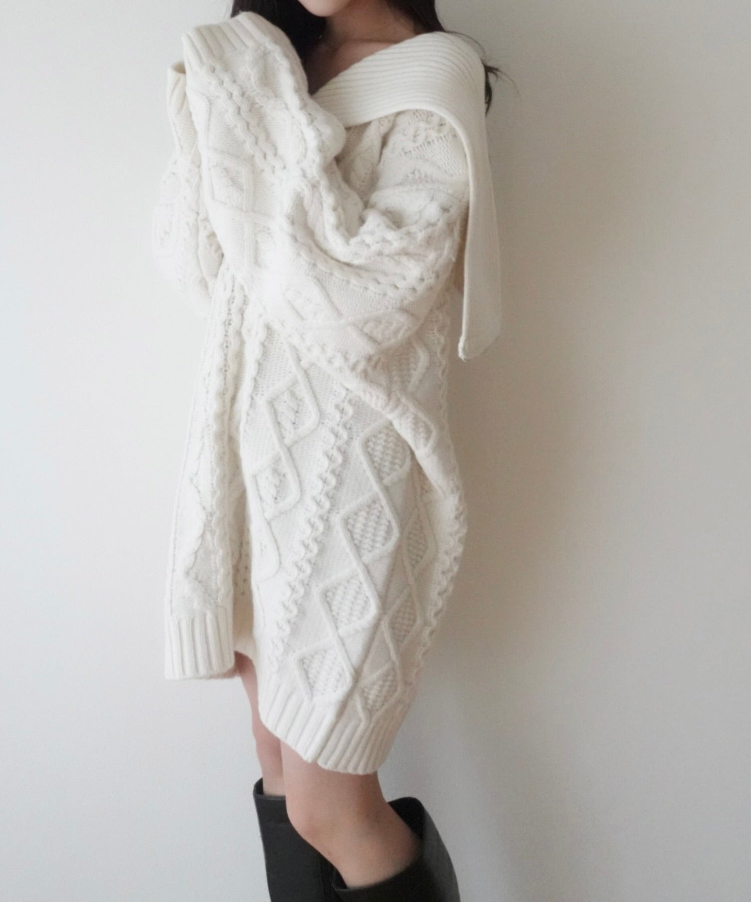 フィッシャーマンオーバーニット