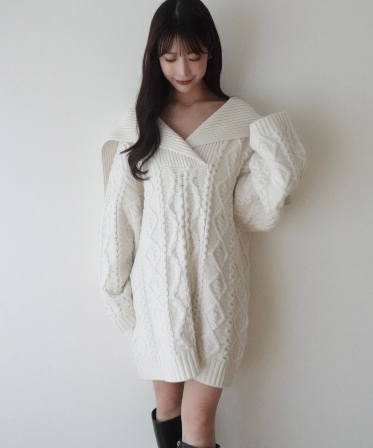 フィッシャーマンオーバーニット