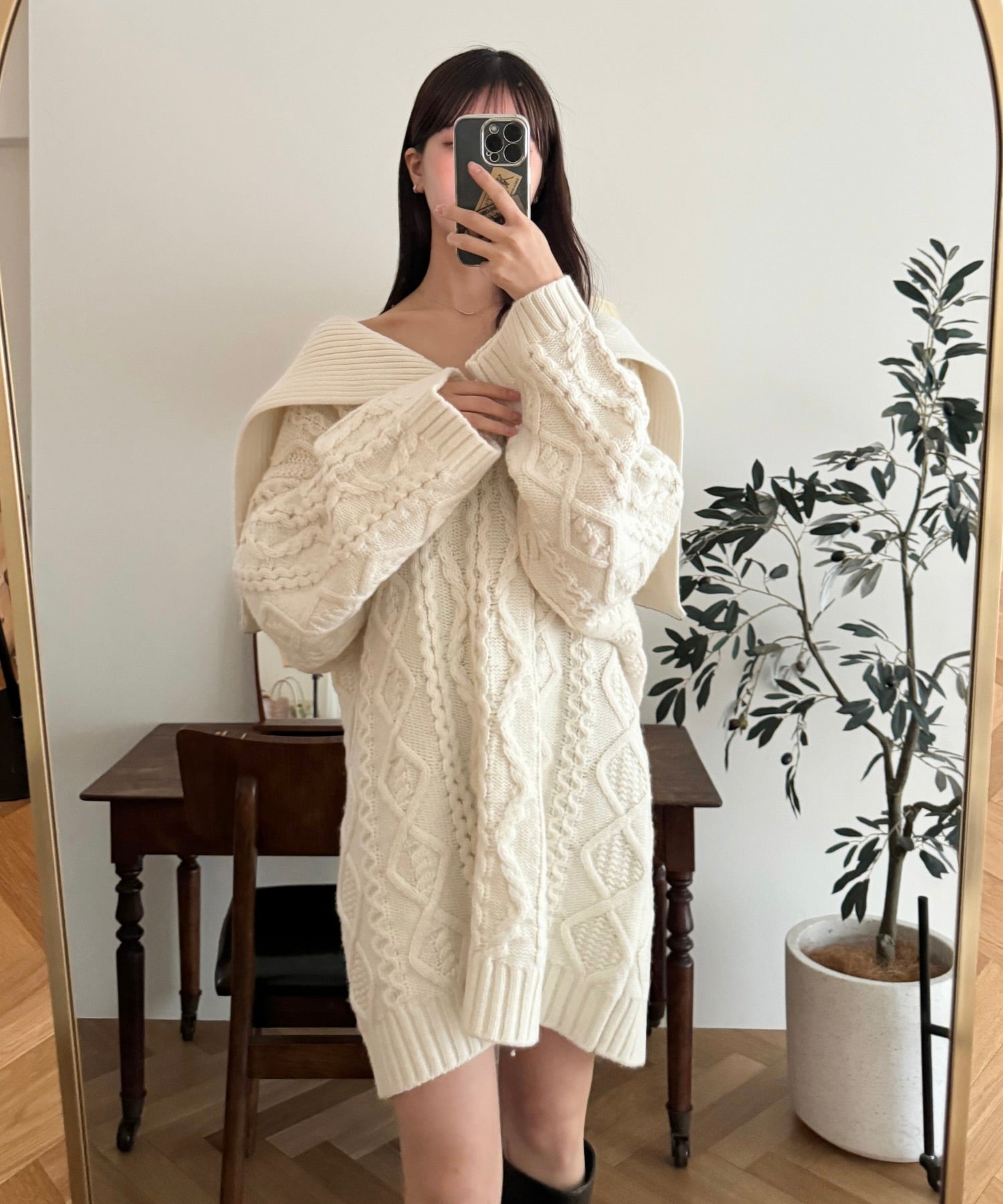 フィッシャーマンオーバーニット