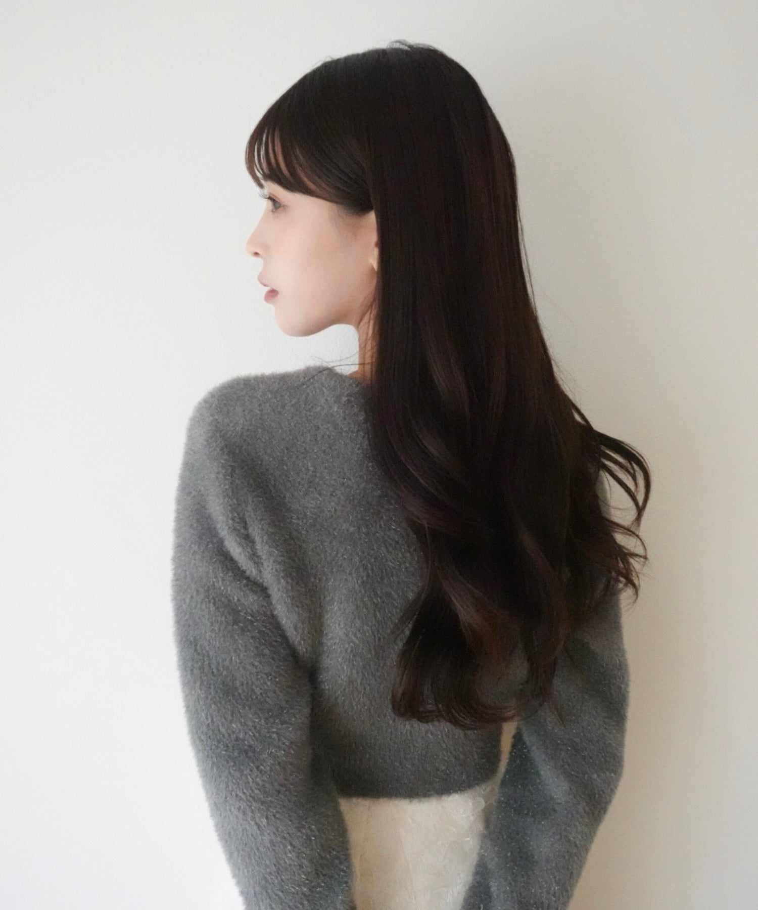 ラメシャギーカーディガン