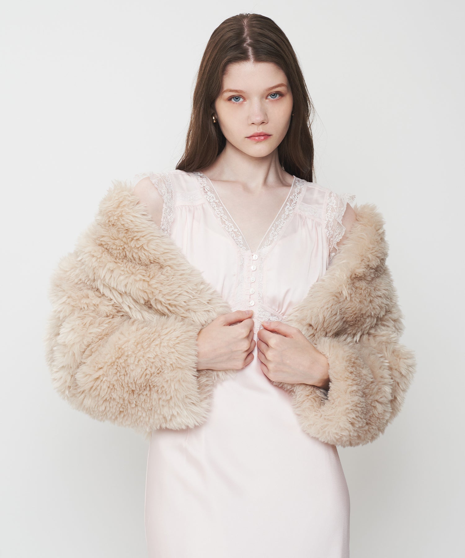 Variation エコファーショートコート