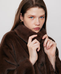 Variation ステンカラーエコファーコート