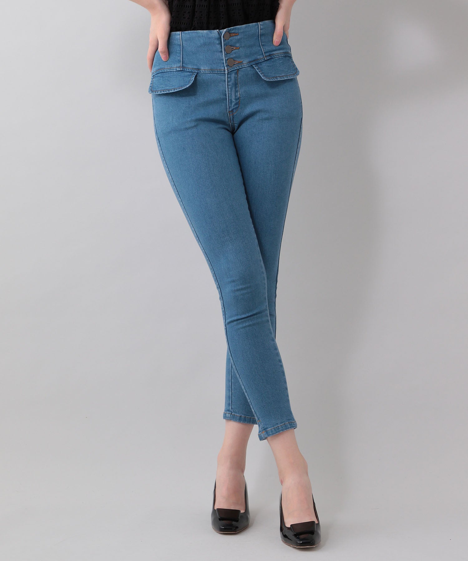 High waist skinny pants