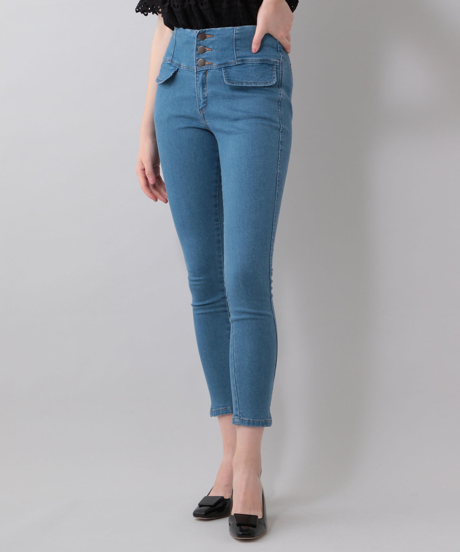 High waist skinny pants