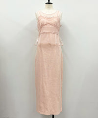 ドットビスチェリブワンピース