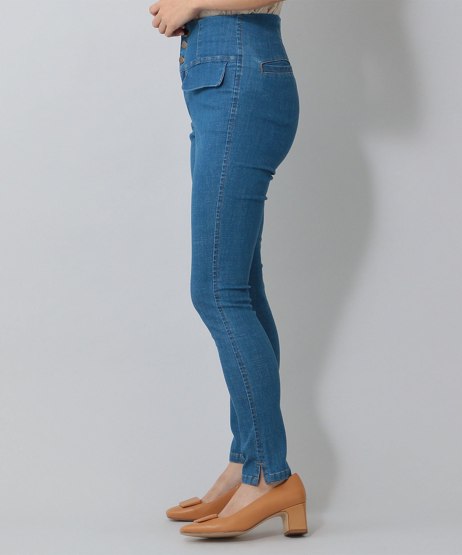 High waist skinny pants