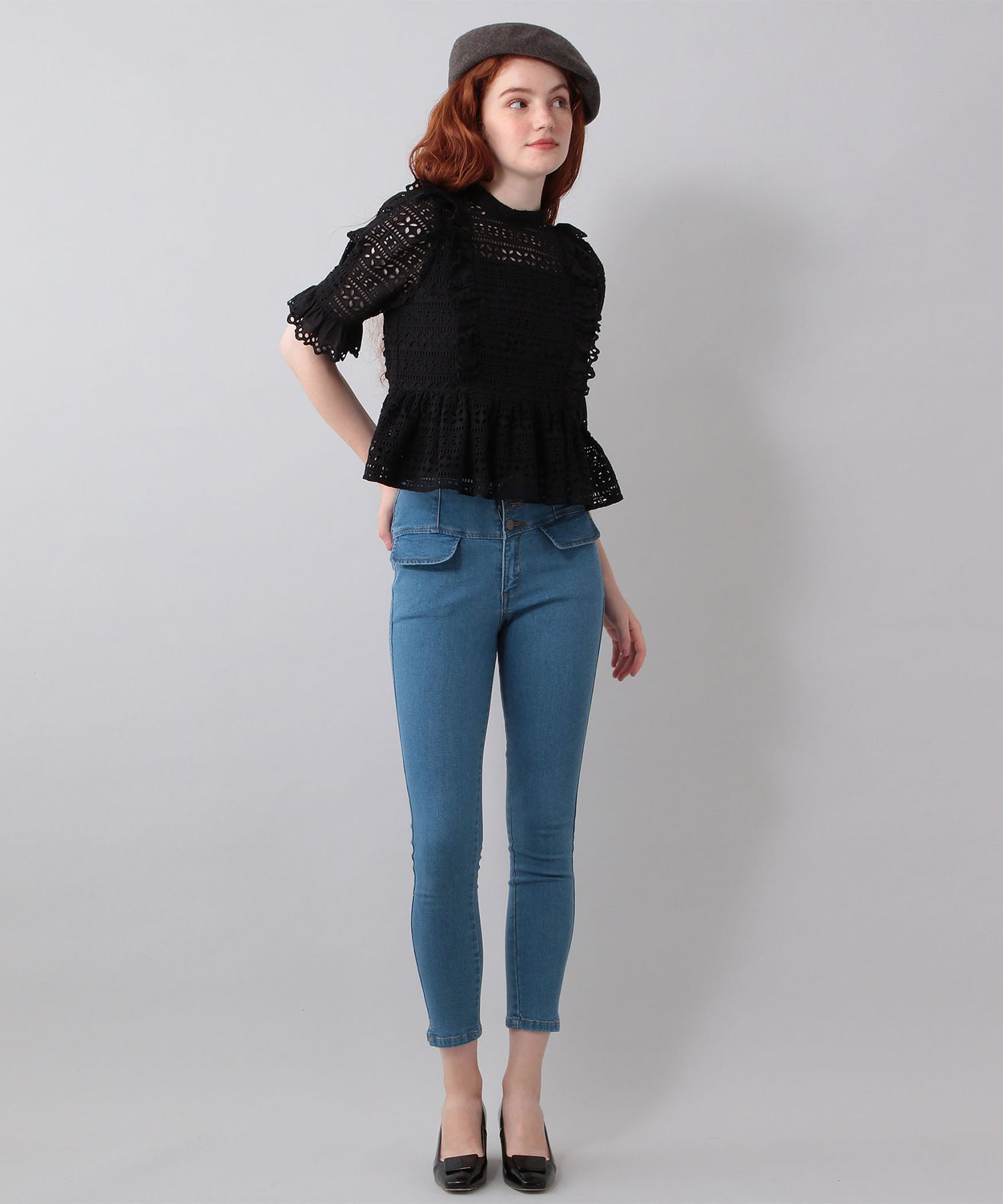 High waist skinny pants