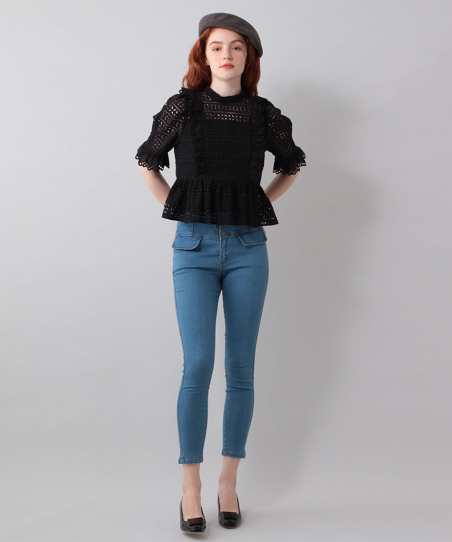 High waist skinny pants