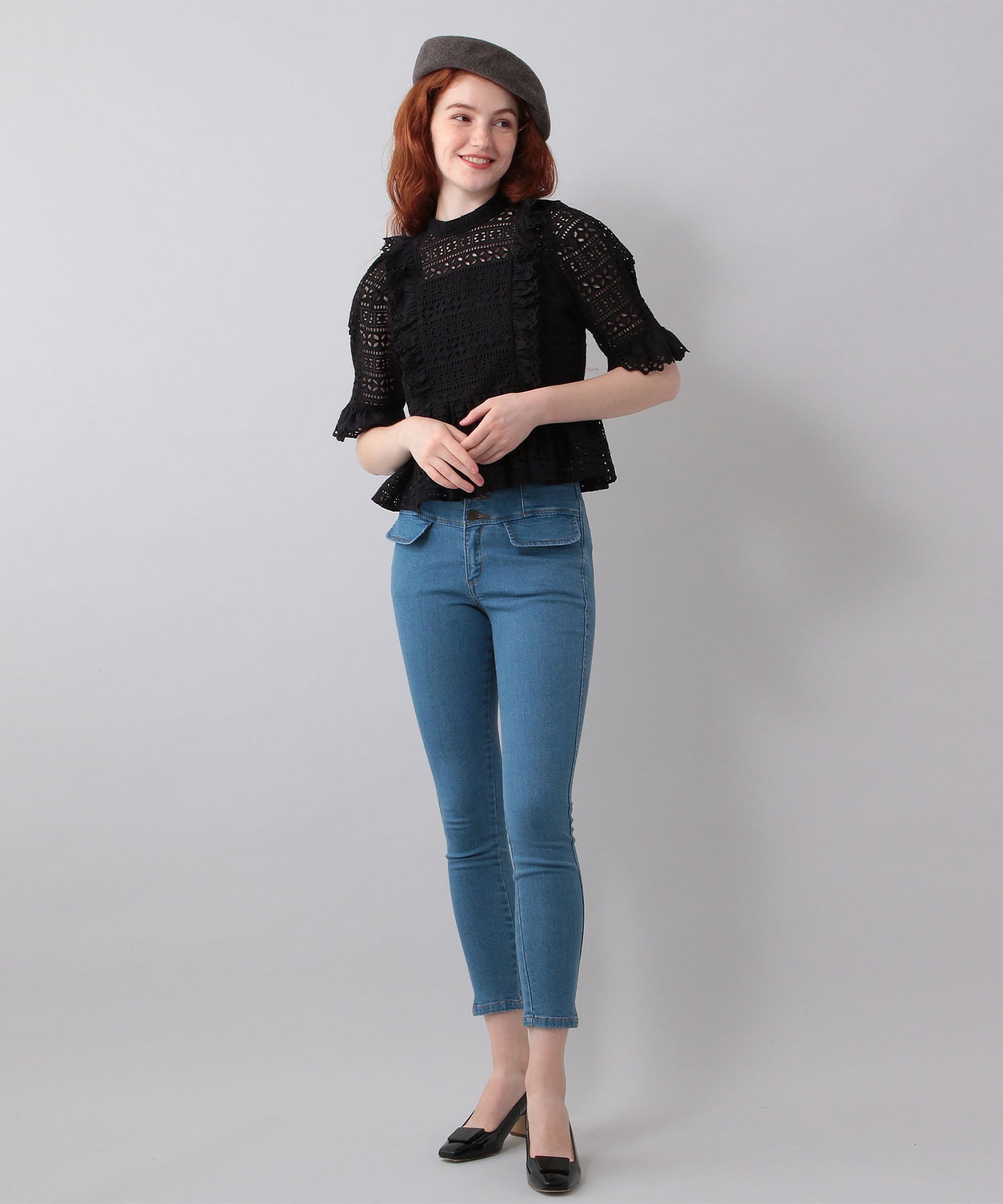 High waist skinny pants