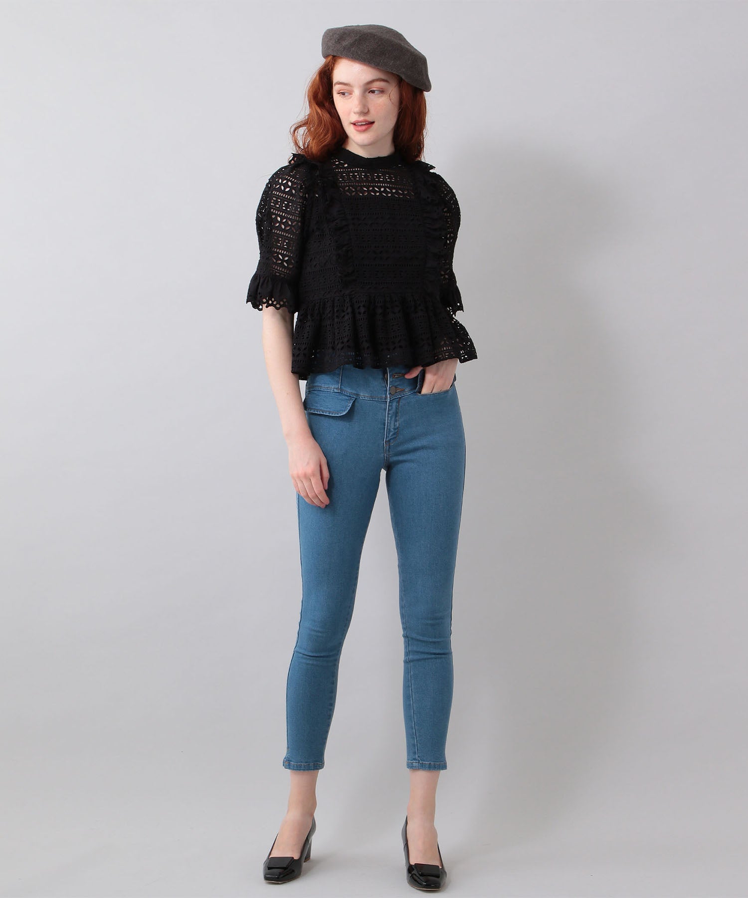 High waist skinny pants