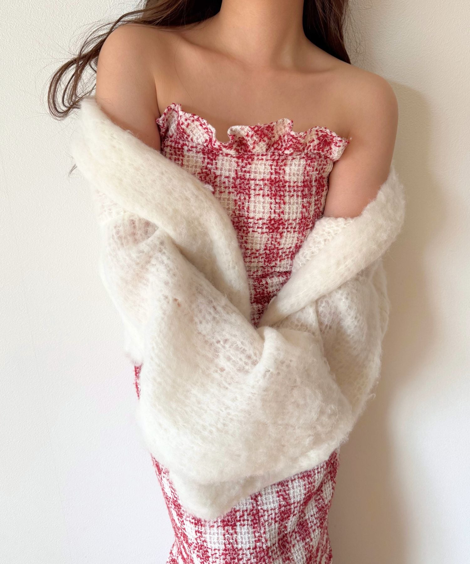 【予約】Alpaca ブラッシュドニットカーディガン
