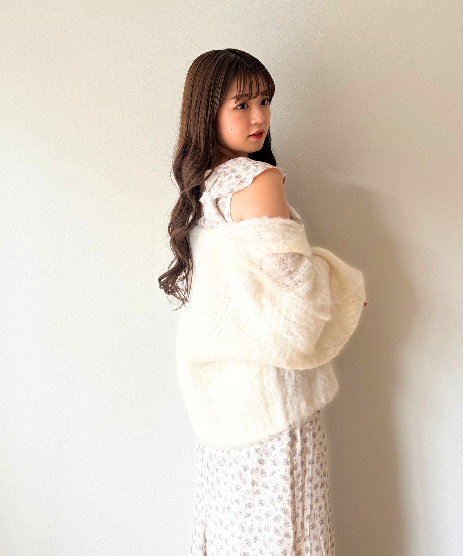【予約】Alpaca ブラッシュドニットカーディガン