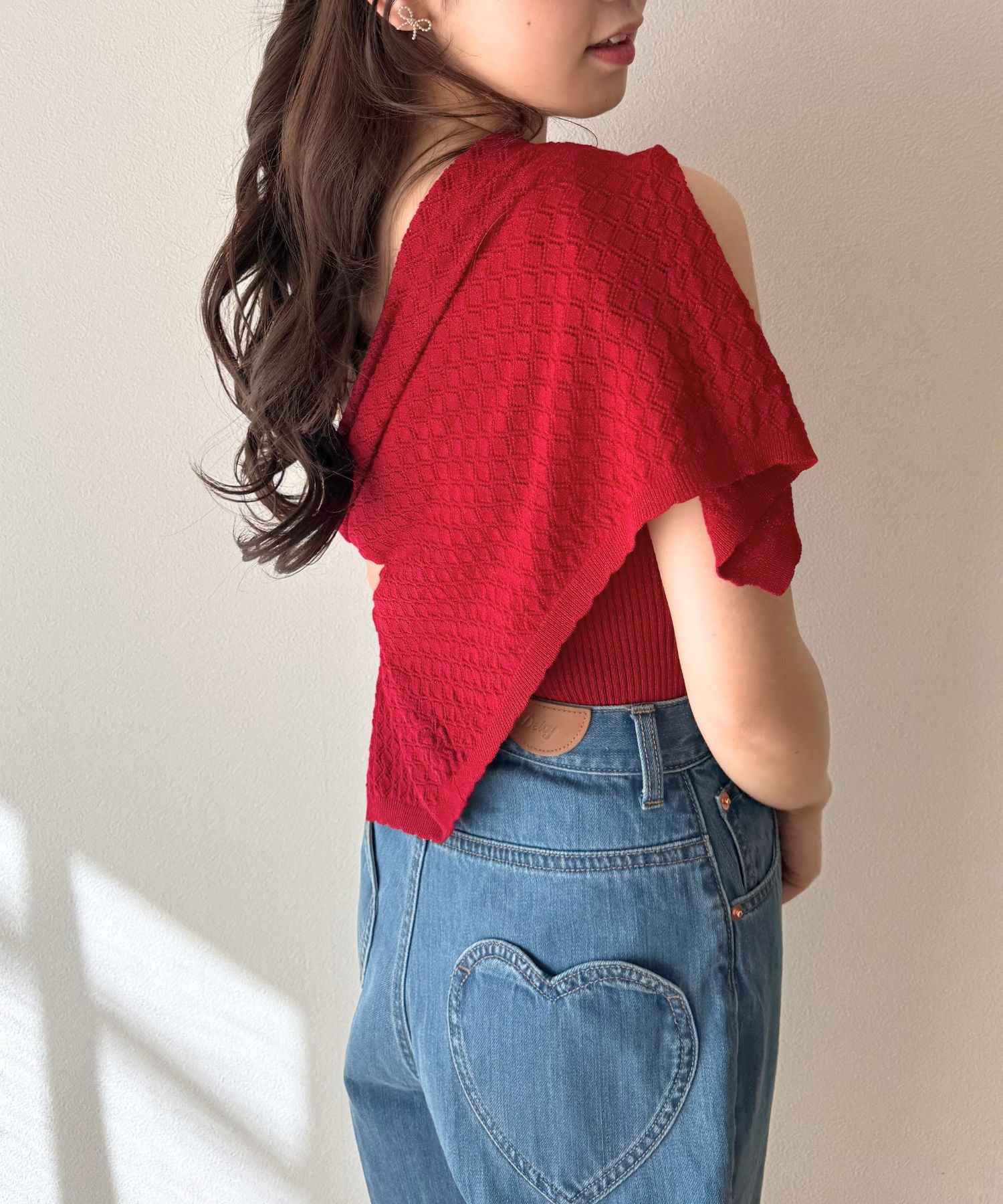 キャミセットアイレットカーディガン