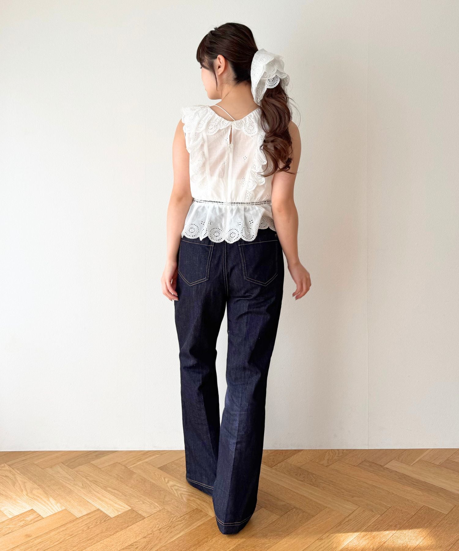 パッチポケットデニムパンツ