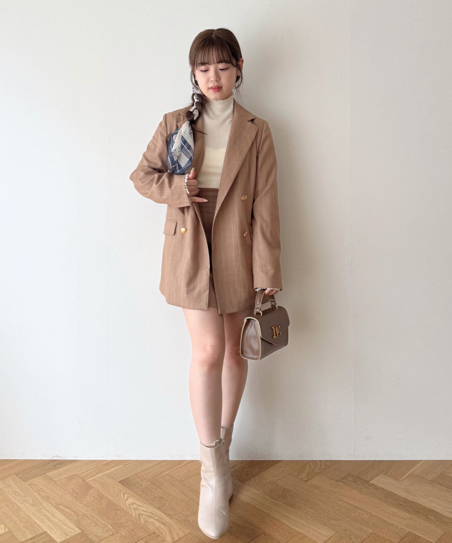 ダブルブレストストライプジャケット